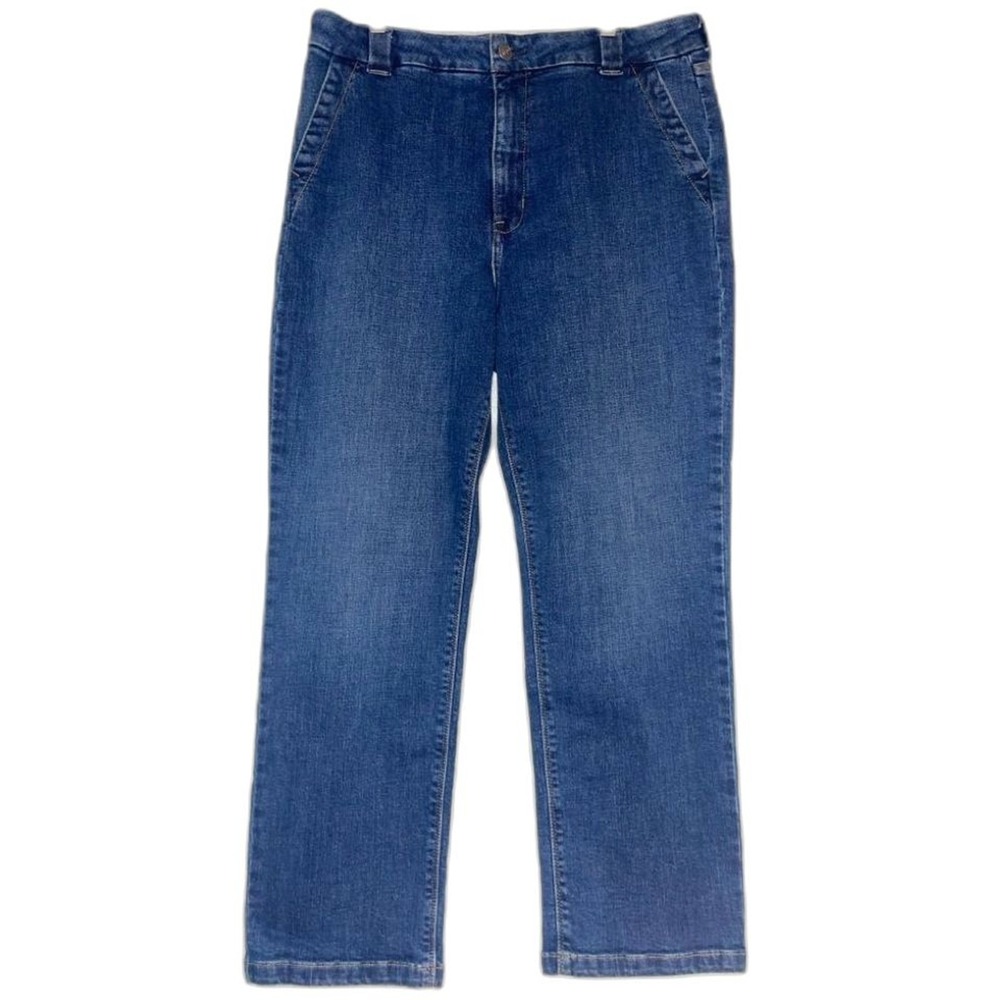 NEW‎ Studio Blue Straight Leg High Rise Jeans, Medium Wash, Women's 32/14